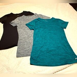 Three T-shirt Set Black, Heather Gray, Heather Teal